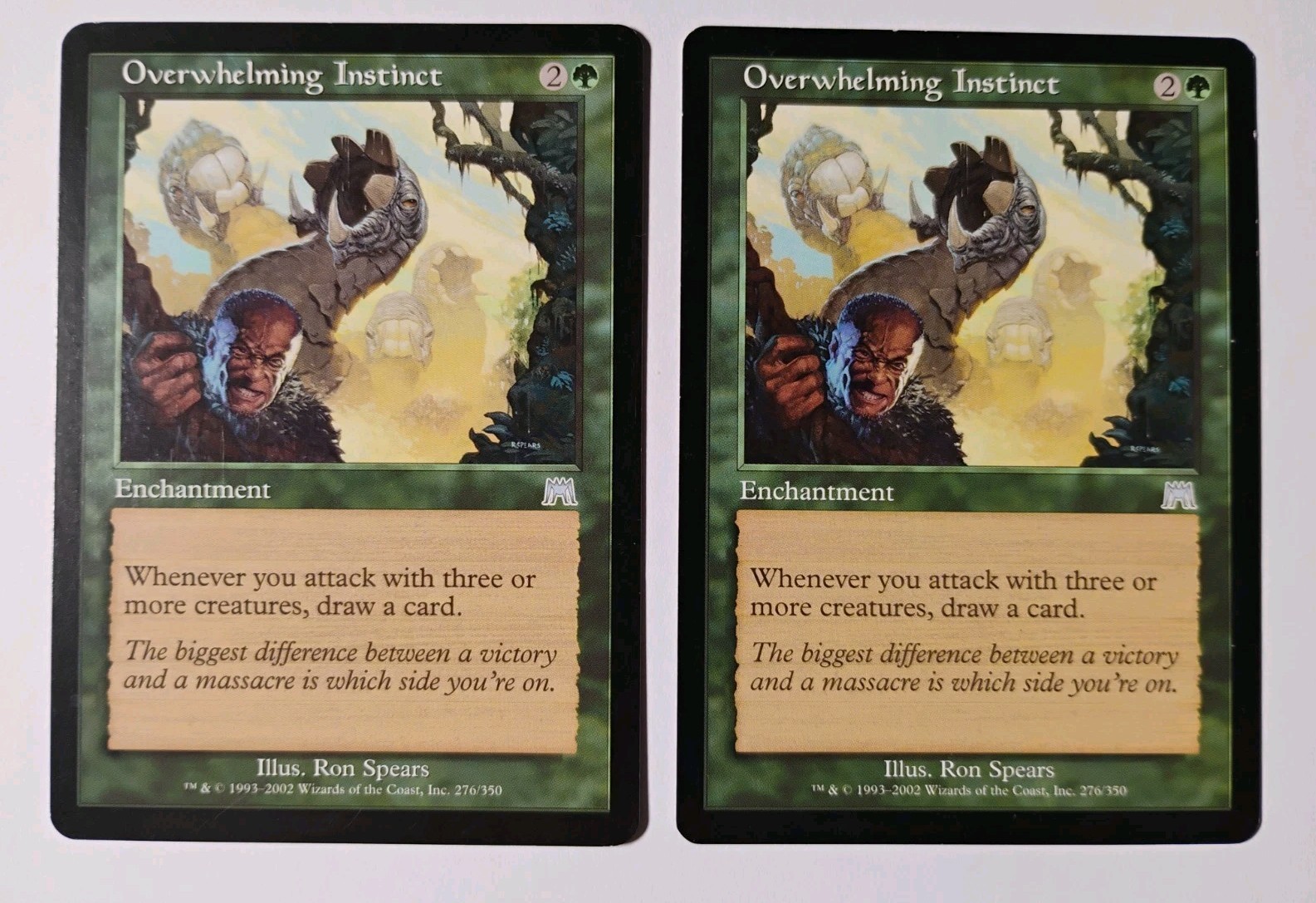 Overwhelming Instinct x 2 MTG, Assalto, Non Comune, LP