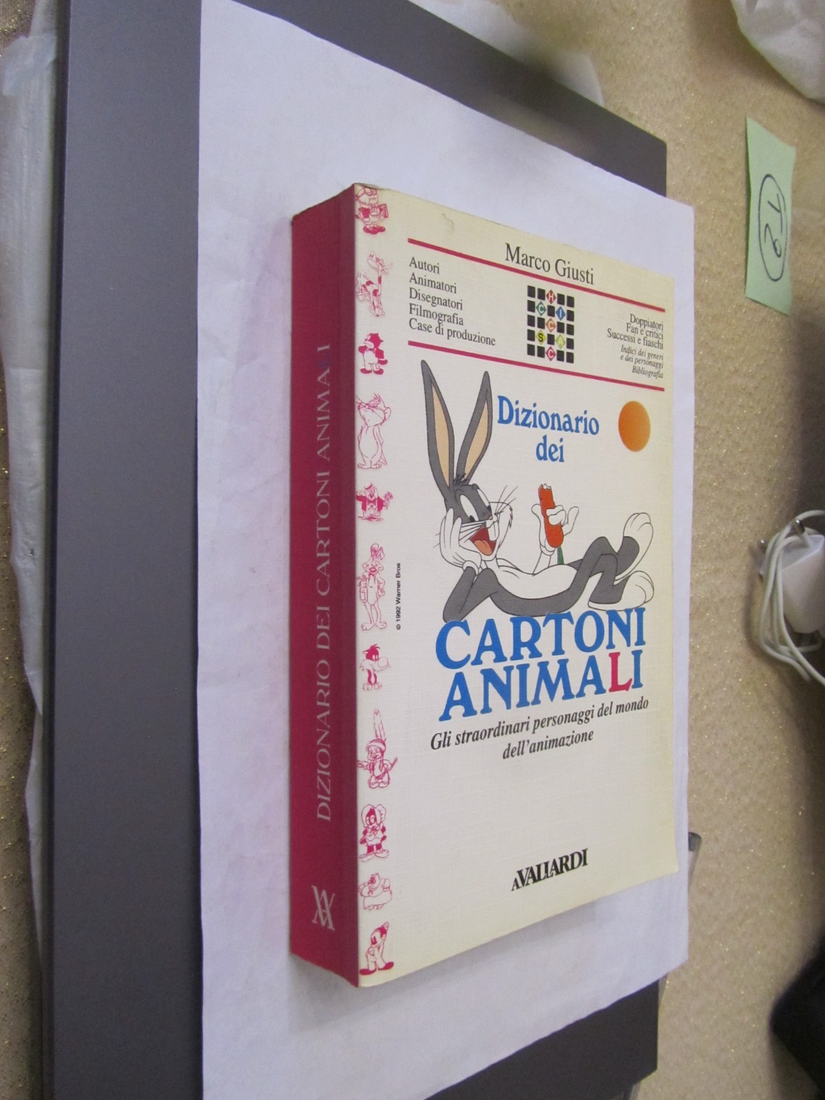 IL DIZIONARIO DEI CARTONI ANIMALI - MARCO GIUSTI - ED. VALLARDI  - EDICOLA