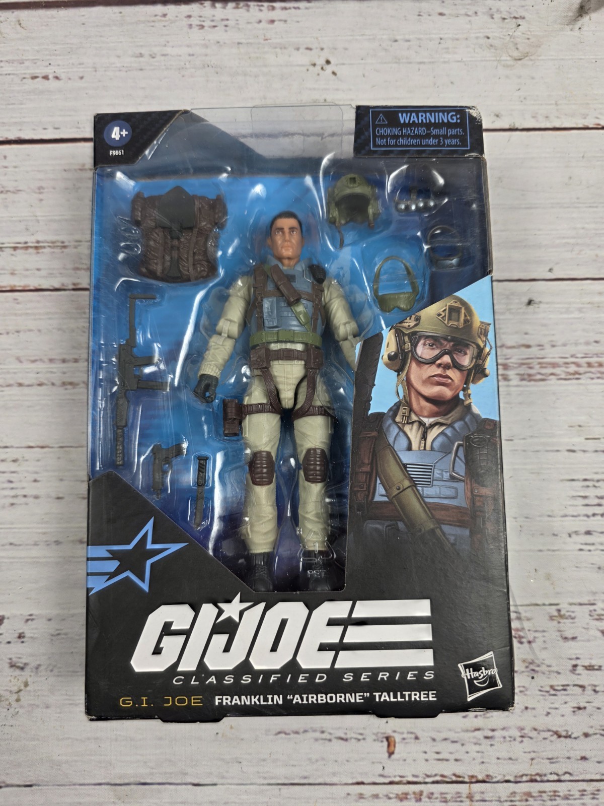 Hasbro G.I. Joe Classified Franklin "Airborne" Talltree #115 Hasbro nuovo scatola Dmg