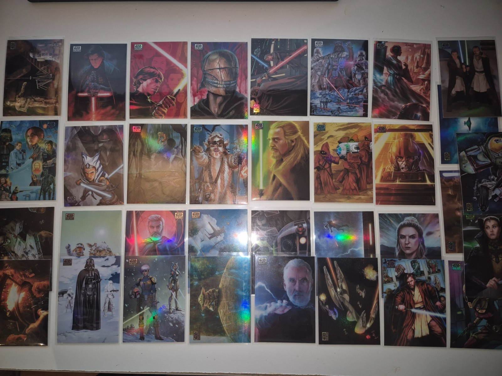 2026 Topps Star Wars Galaxy Chrome XXL 34x Base Refractor Lot Collection