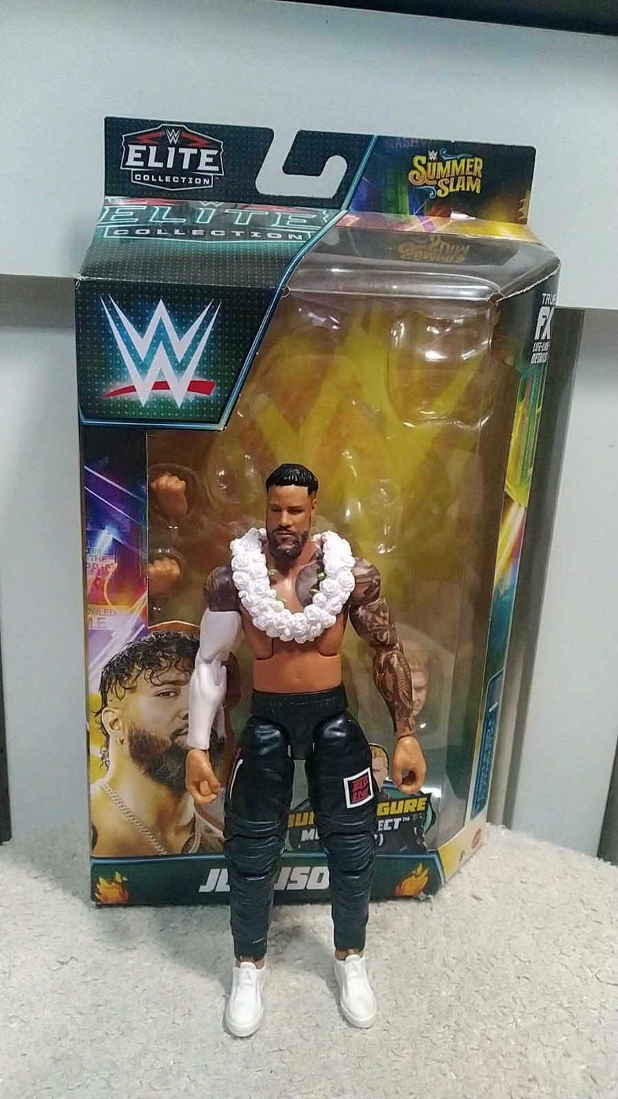WWE ELITE  SUMMERSLAM SERIES JEY USO WRESTLING FIGURE WITH BAF PART