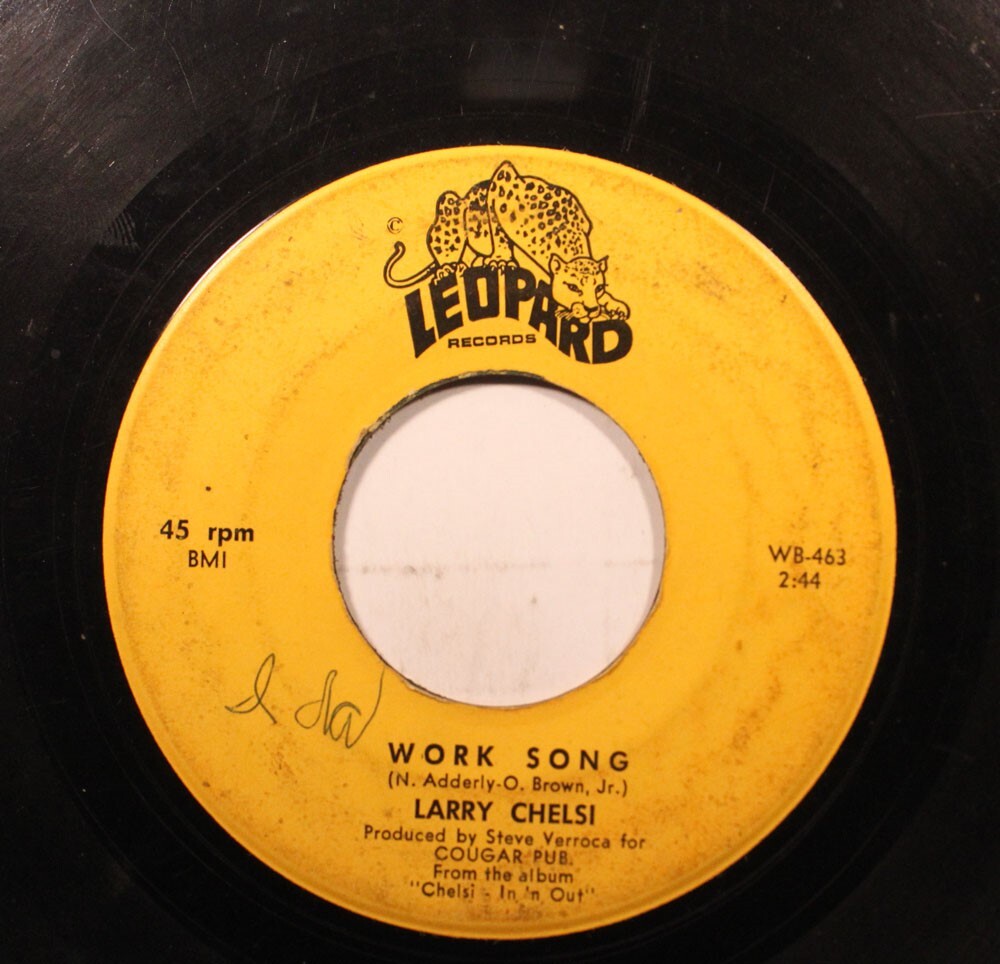 Hear! R&b Mod Popcorn 45 Larry Chelsi - Lavoro Canzone / These Things You Dont