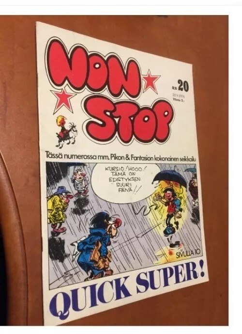 Spirou y Fantasio 1976 Finlandese Finlandia rivista fumetti + altri fumetti N 20