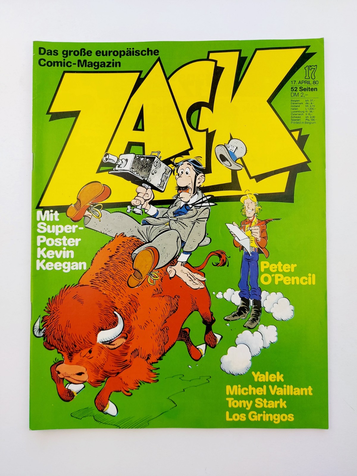 Corallo fumetto - Zack n.17 / 1980 con Olimpiadi, poster e raro supplemento W. Z1