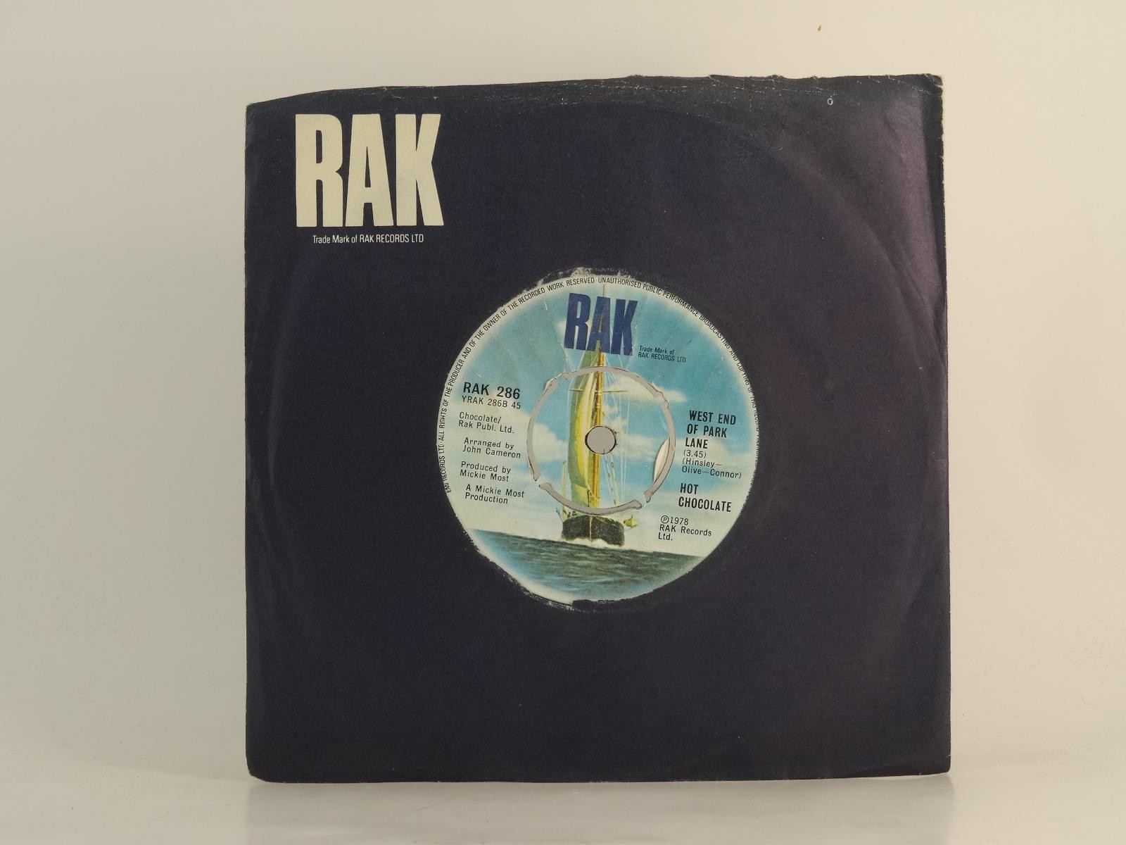 HOT CHOCOLATE WEST END OF PARK LANE (2) (80) 2 Track 7" Single including Company