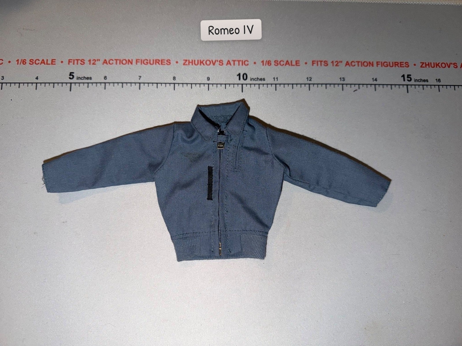 Giacca pilota Luftwaffe blu tedesca scala 1/6 seconda guerra mondiale con zip - Drago