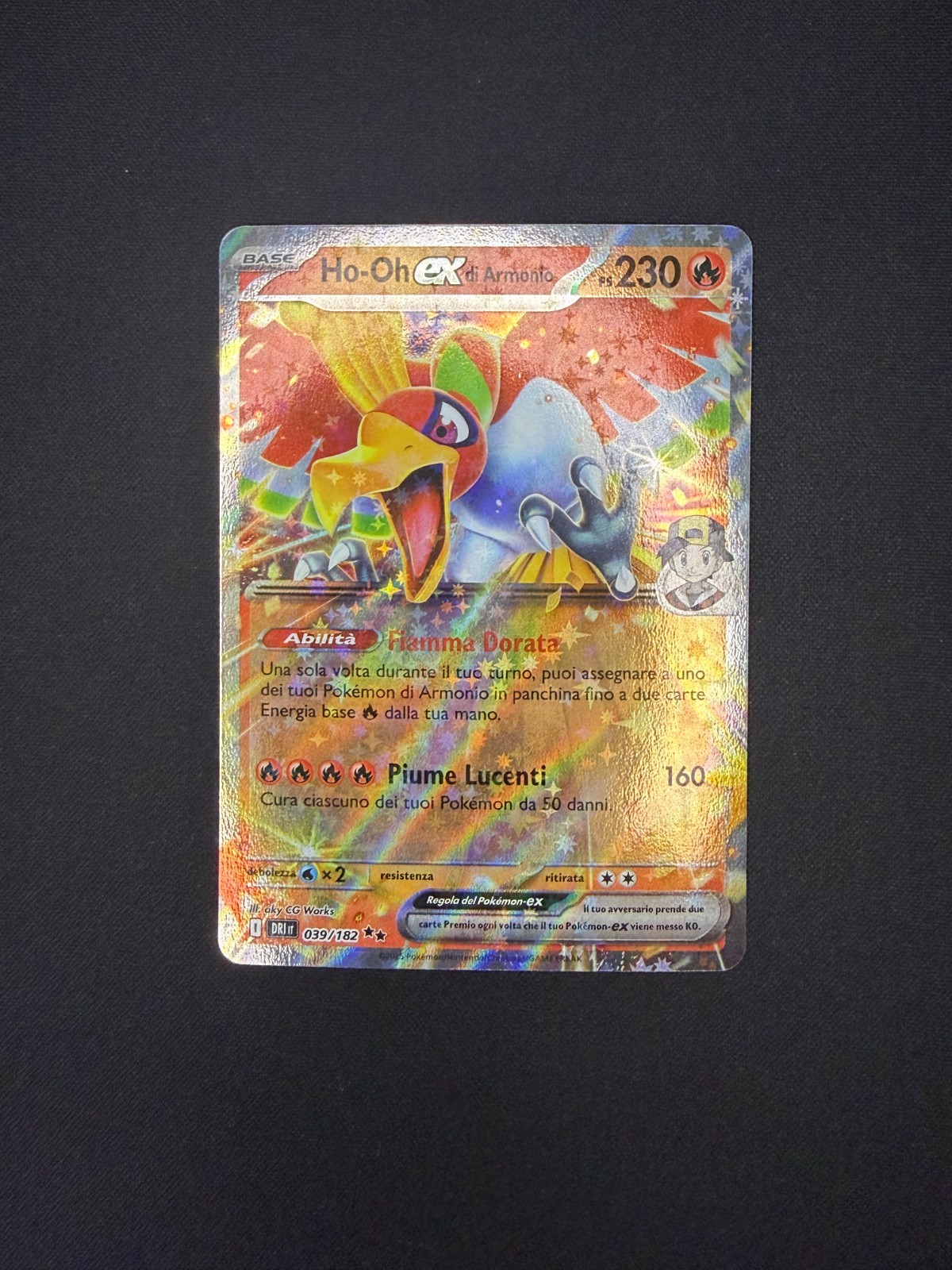 Pokémon Ho-Oh ex di Armonio 039/182 Rivali Predestinati DRI Rara Doppia ITA NM