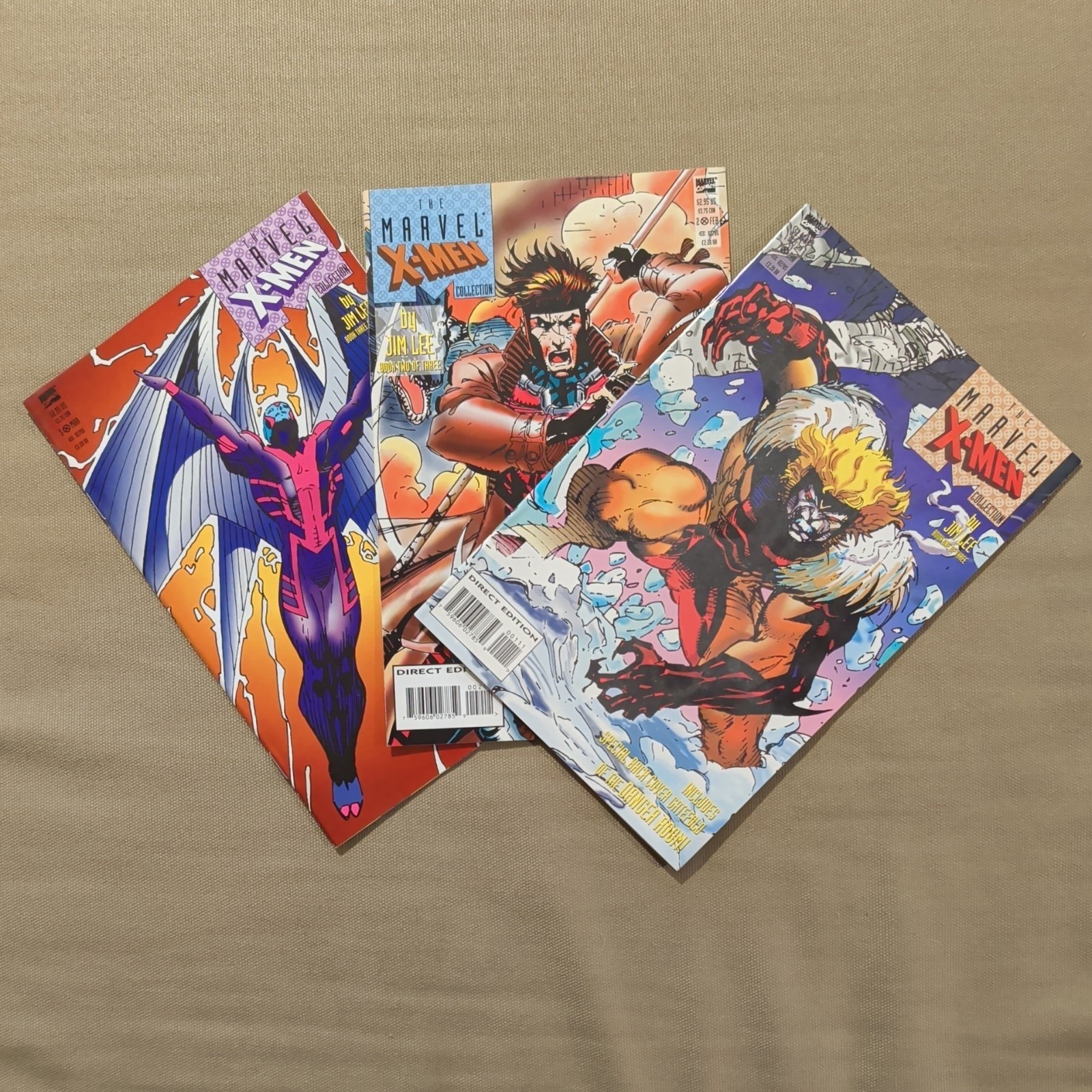 The Marvel X-Men Collection #1-#3 Comic Lot (Marvel, 1994) Jim Lee 1 2 3 Set