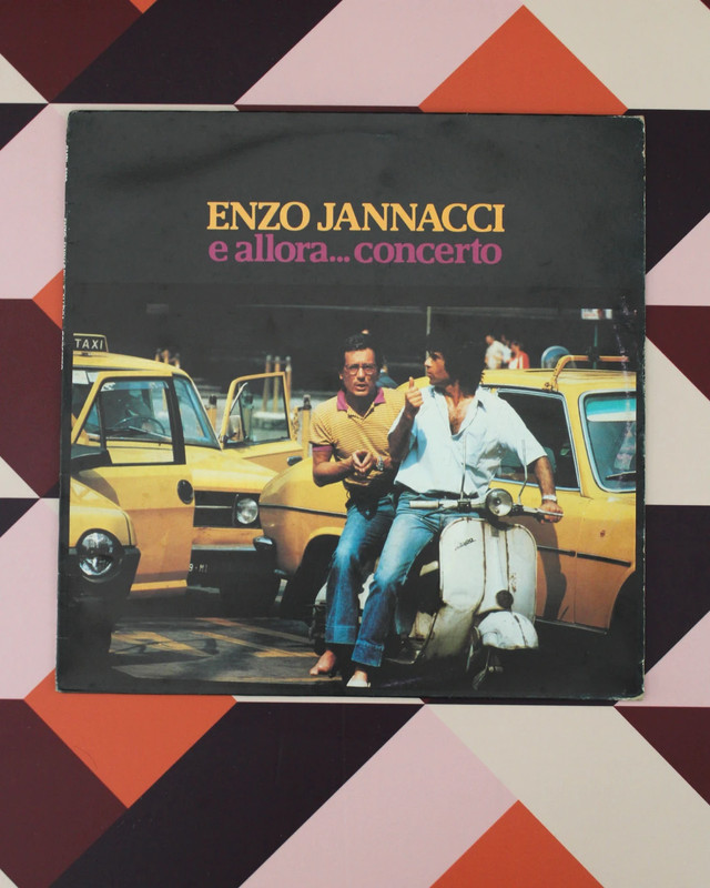 LP "E allora concerto" di Enzo Iannacci, edizione 1981 dall'etichetta Dischi Ricordi.