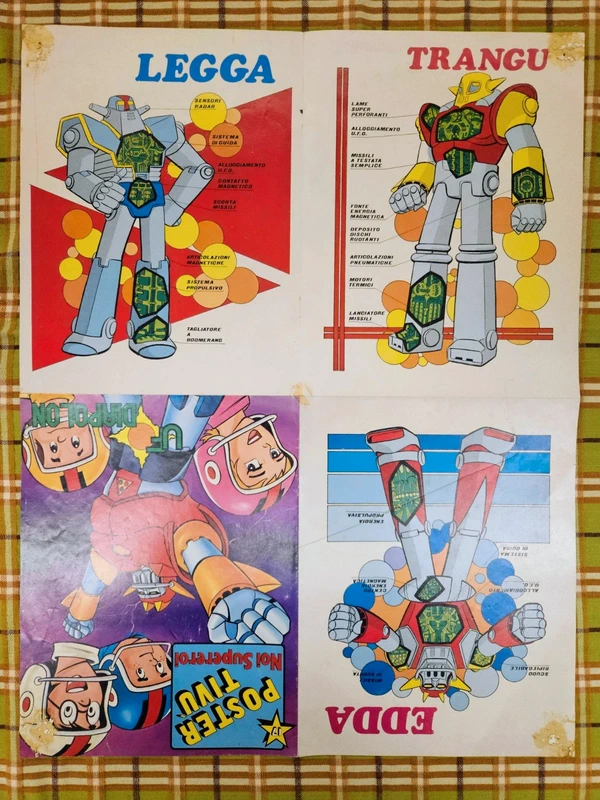 Poster Ufo Diapolon Noi Supereroi vintage anni 80