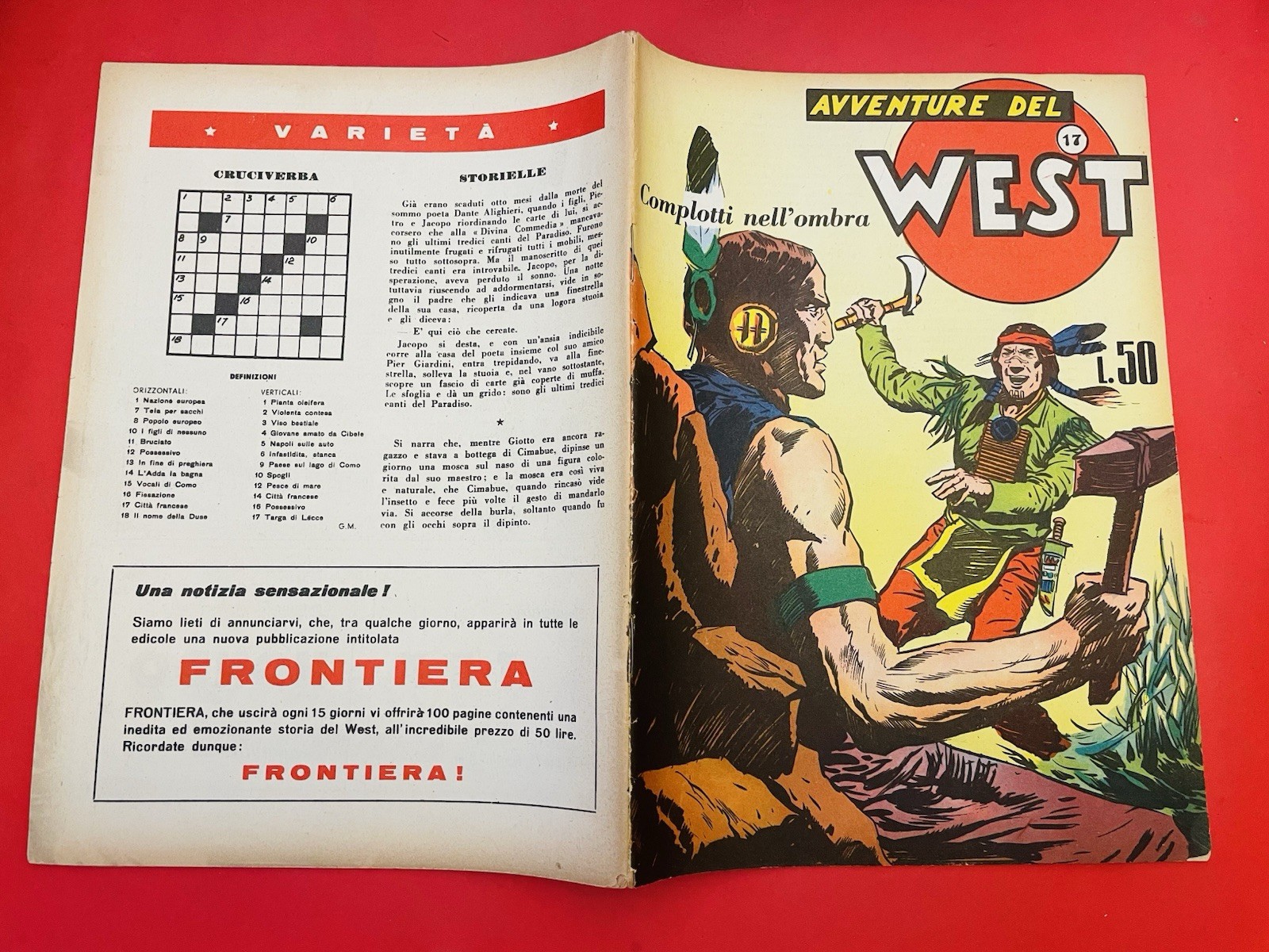Avventure del West Audace settima serie Apache n.17 originale da edicola