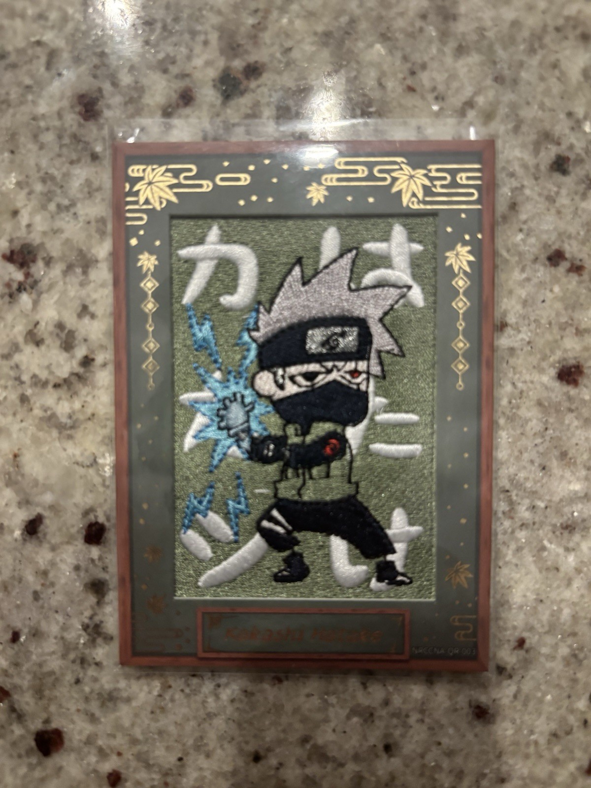 KAYOU Naruto Shippuden — Kakashi Hatake Embroidered Card #624/720 Mint