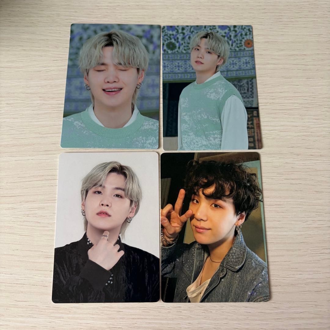 BTS SUGA Mini Photocard Set di 4 pezzi K-POP