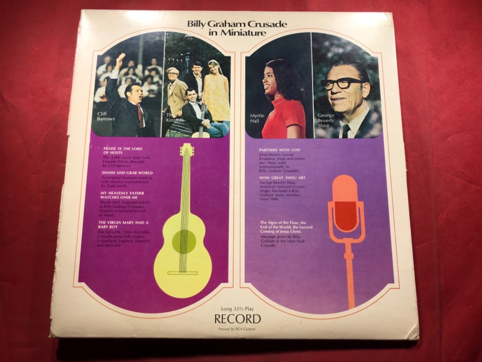R1-72 BILLY GRAHAM CRUSADE IN MINATURE ... BG 3345 .... 1969 ... CHRISTIAN
