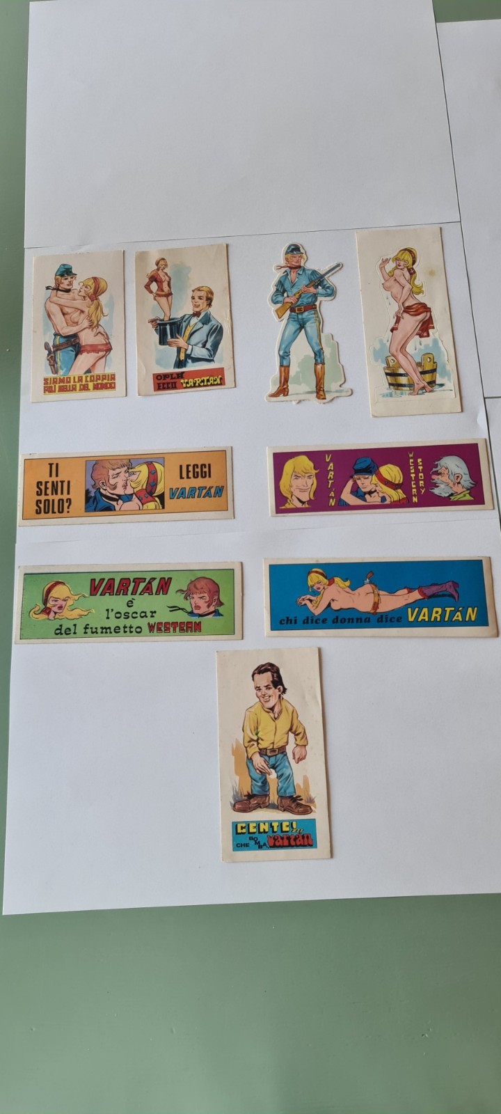 adesivi rari fumetto Vartan