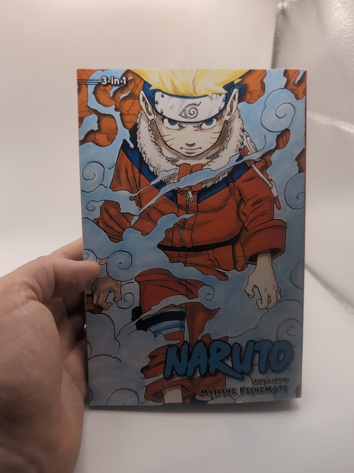 Naruto 3 in 1 di Masashi Kishimoto manga con copertina morbida