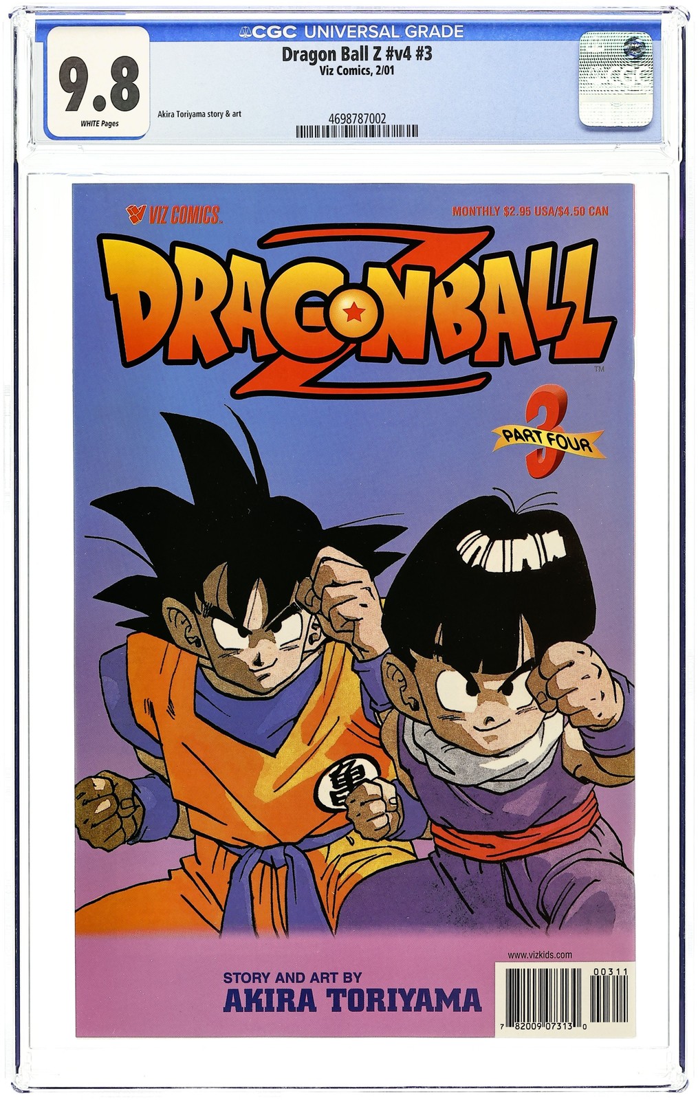 Dragon Ball Z parte 4 #3 CGC 9.8 2001 4698787002