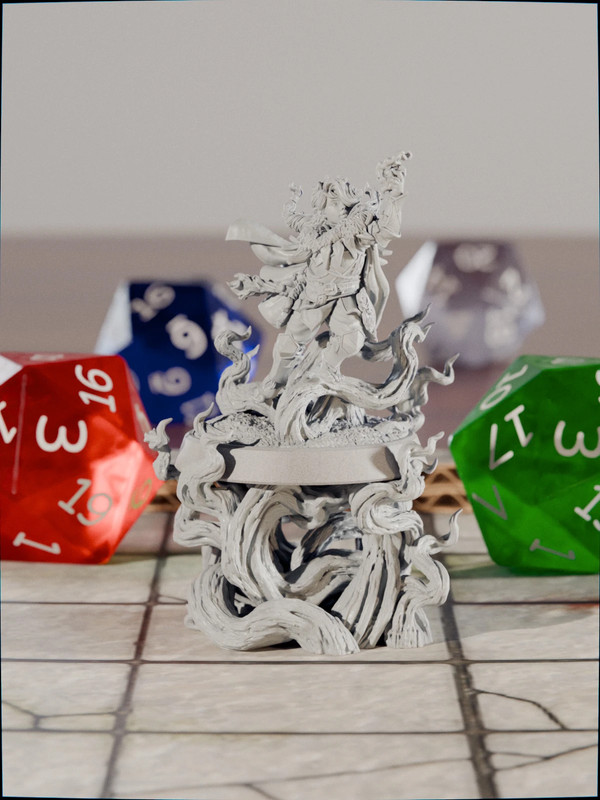 Miniatura 32mm in resina per D&D / GdR – 029 - Halfling Chierico – Stampata in 3D