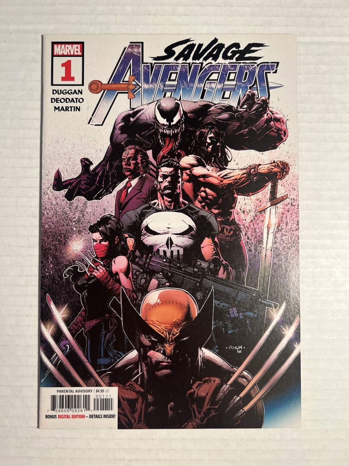 Savage The Avengers #1 David Finch (Marvel Comics luglio 2019) quasi nuovo +/MT