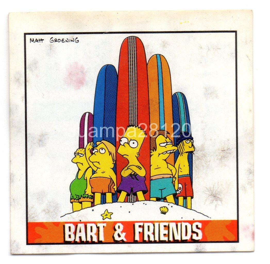 BART & FRIENDS #9 CROMO STICKER LAS 30 CARAS DE BART LOS SIMPSONS 2000 MATUTANO