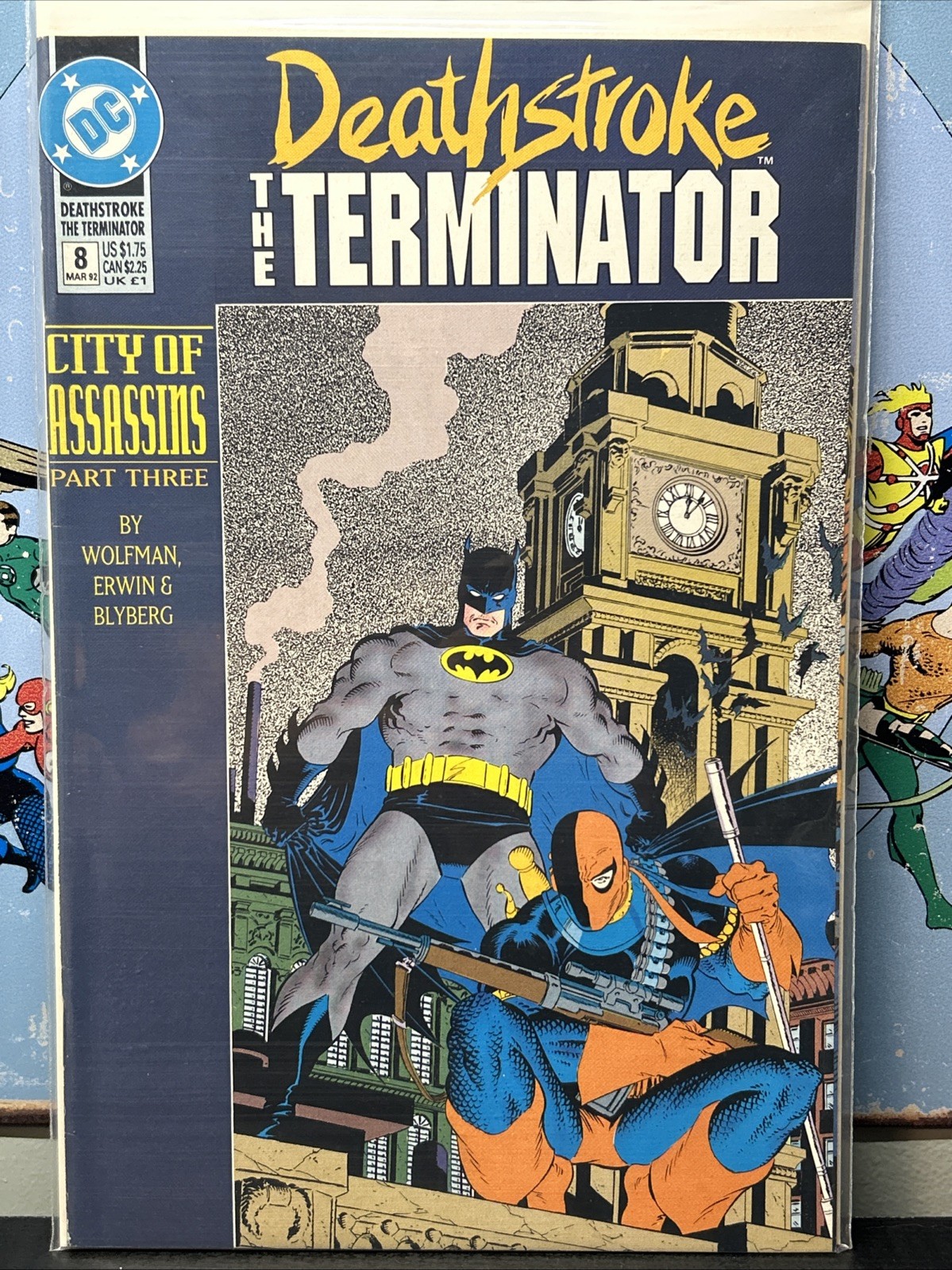 Deathstroke the Terminator #8 DC Comics 1992 Città degli Assassini VG 🔥