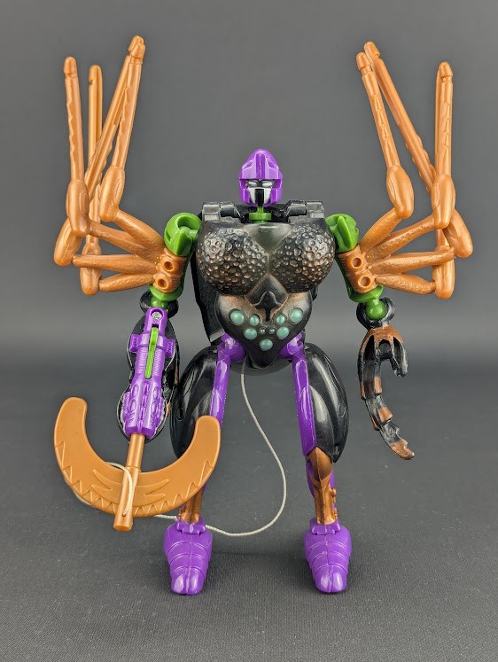 Transformers Beast Wars Blackarachnia completo Hasbro Deluxe Vintage Kenner