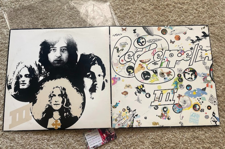 Led Zeppelin III SD 19128 70s USA Original Vinyl LP Atlantic Inner 702005SP NICE
