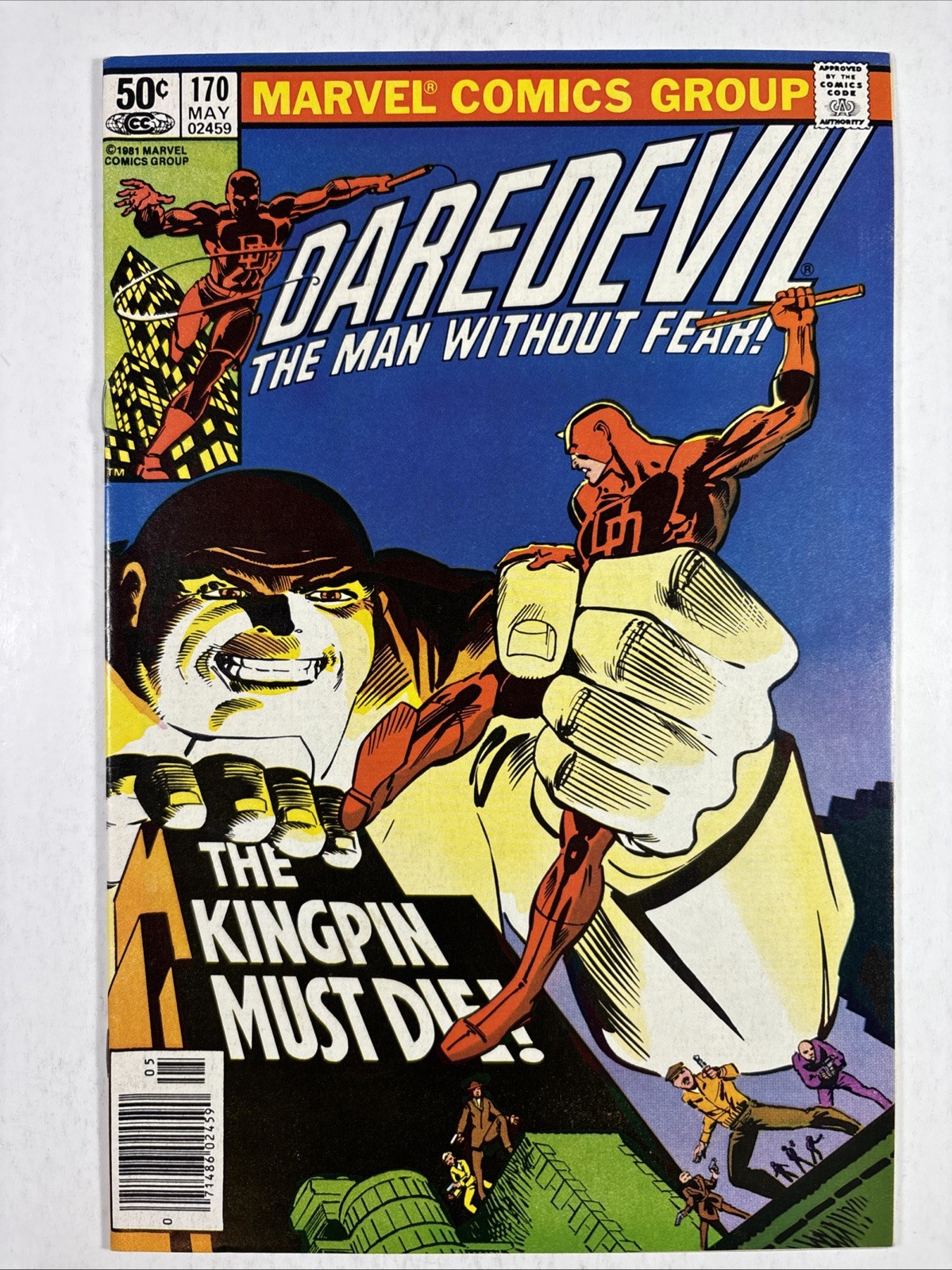 Daredevil #170 variante da edicola (Marvel Comics maggio 1981)