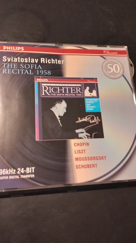 Sviatoslav Richter piano Live Recital à Sofia 1958 Moussorgsky Les Tableaux d'une exposition Philips
