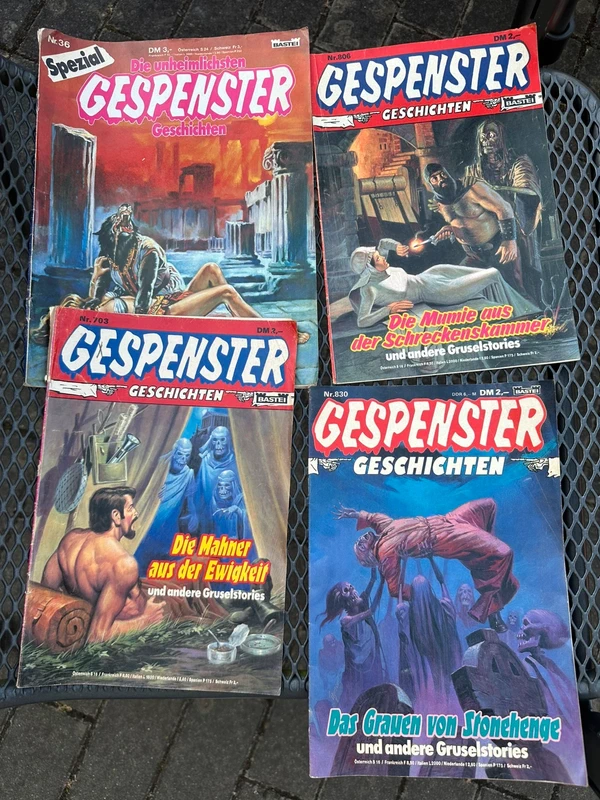 4x Gespenster Geschichten – Bastei – seltene ältere Gruselhefte im Set 👻