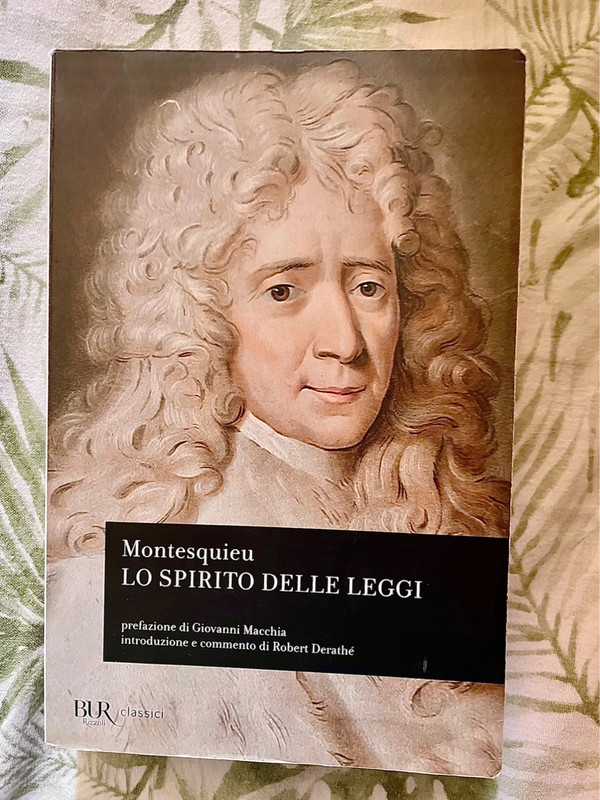 Montesquieu Lo spirito delle leggi