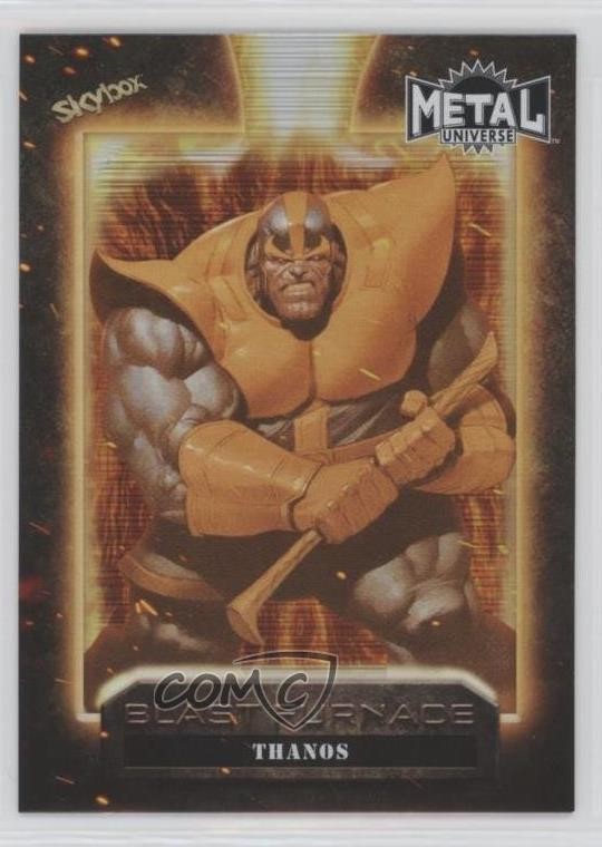 2024 Skybox Marvel Metal Universe Avengers Blast Furnace SP Thanos #BF-28 1b6g