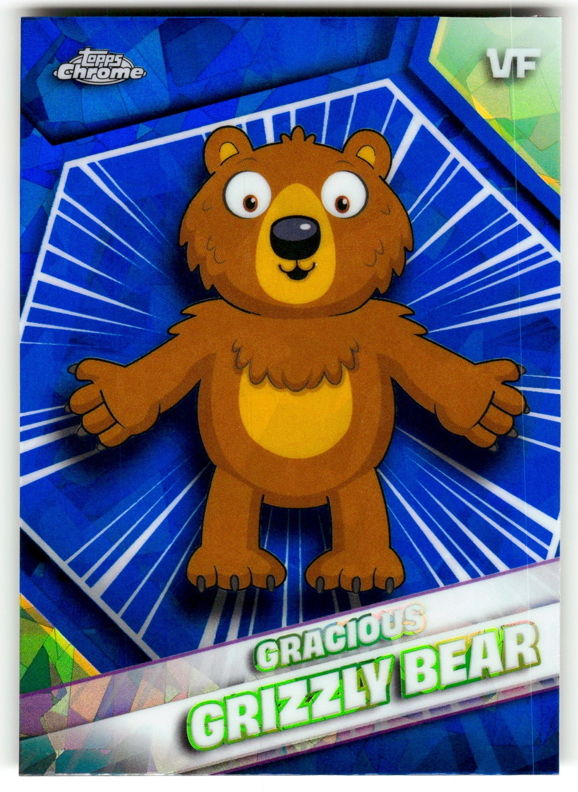 Gracious Grizzly Bear VeeFriends 2026 Topps Chrome Sapphire Card
