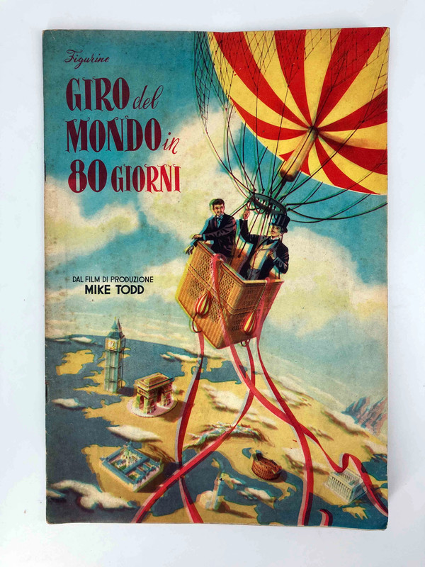 Album Figurine "Il Giro del Mondo in 80 Giorni" (1958) Ed. Lampo Vintage