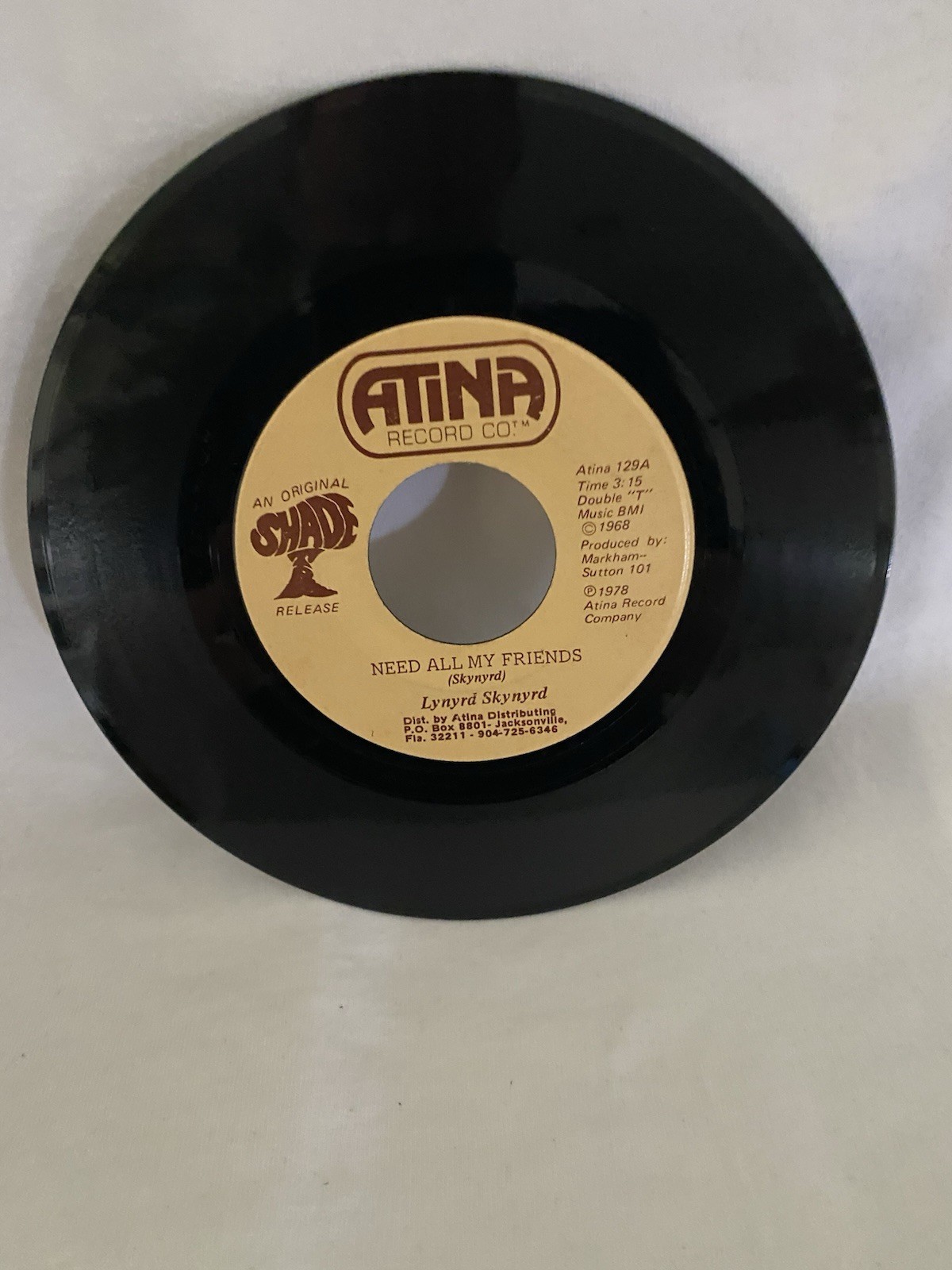 LYNYRD SKYNYRD: need all my friends / michelle ATINA 7" Single 45 RPM