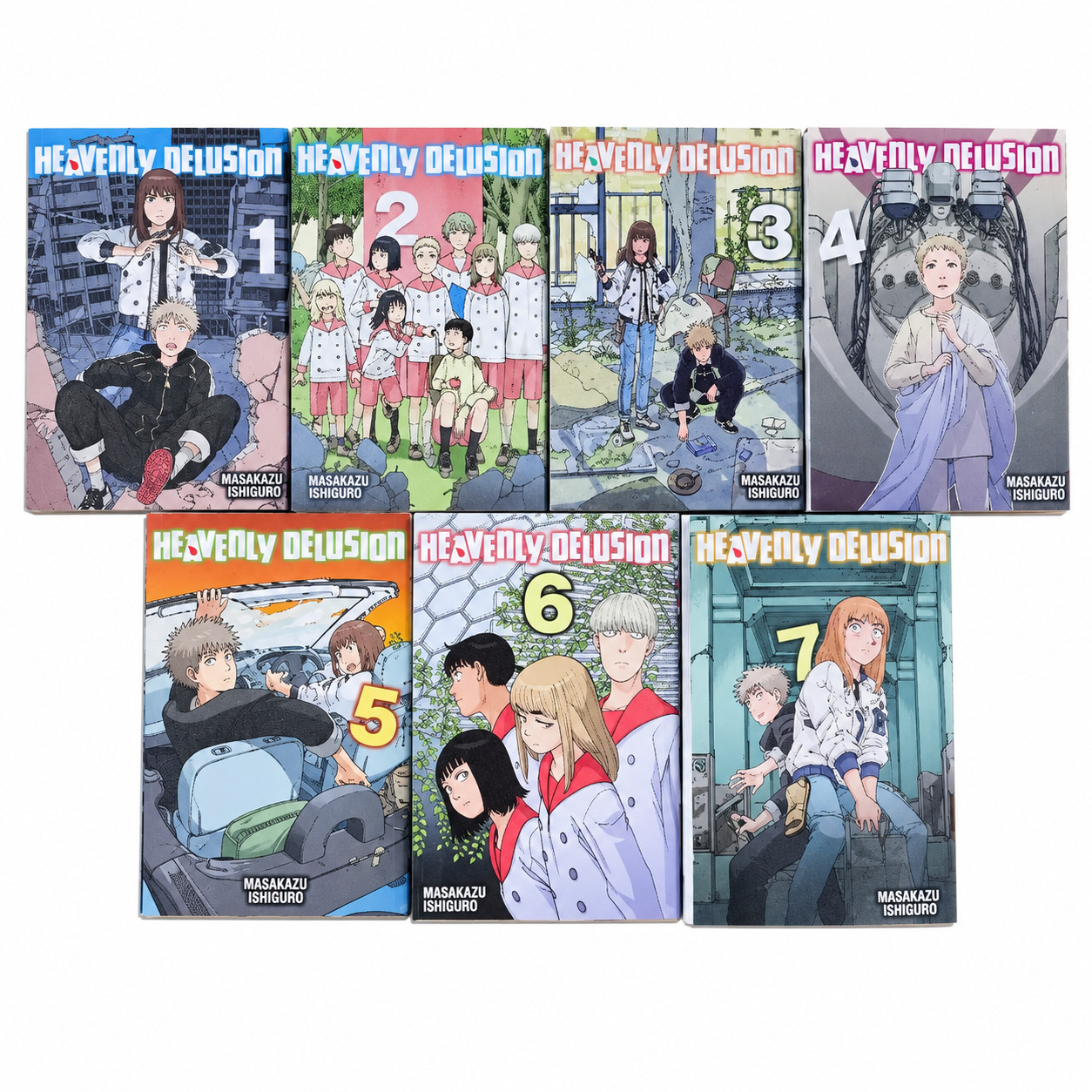 Manga Heavenly Delusion di Masakazu Ishiguro set completo volume 1-7 versione inglese