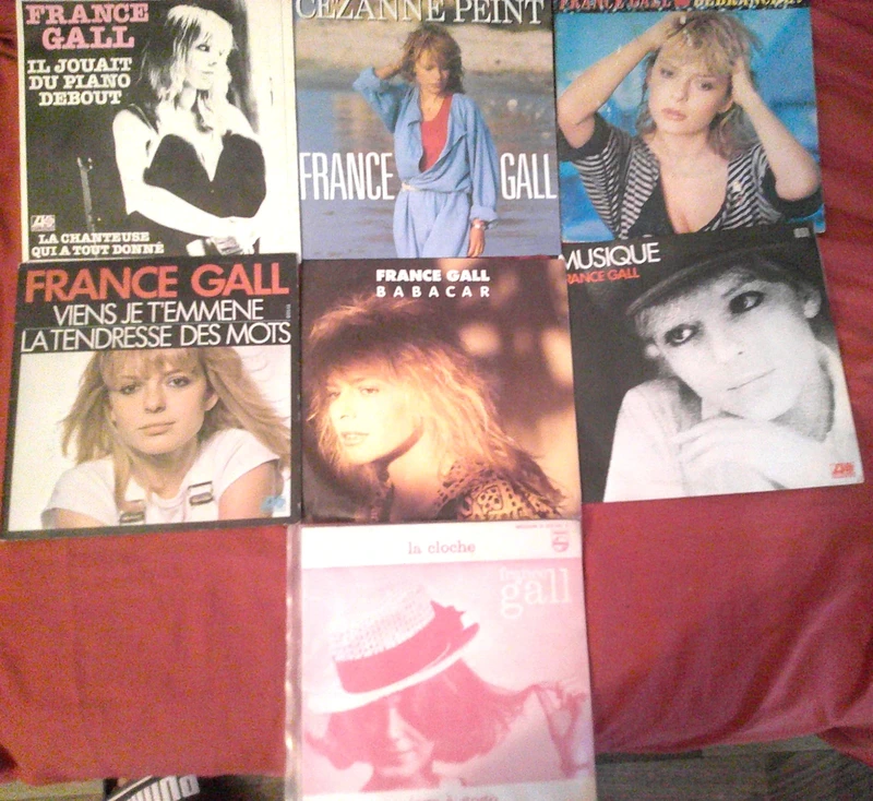 lot de 7 vinyls 45 tours France Gall - voir descriptif
