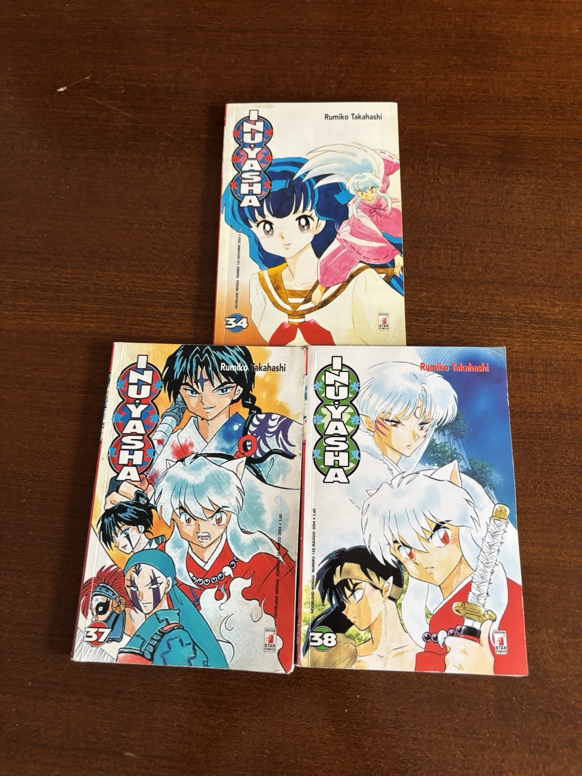 Lotto Manga InuYasha (Star Comics) - Volumi 34, 37, 38 - Prima Edizione