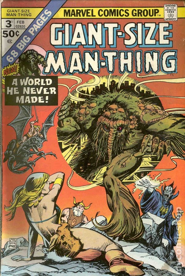 Uomo-Cosa Taglia Gigante #3 VG 4.0 1975 Immagine Stock