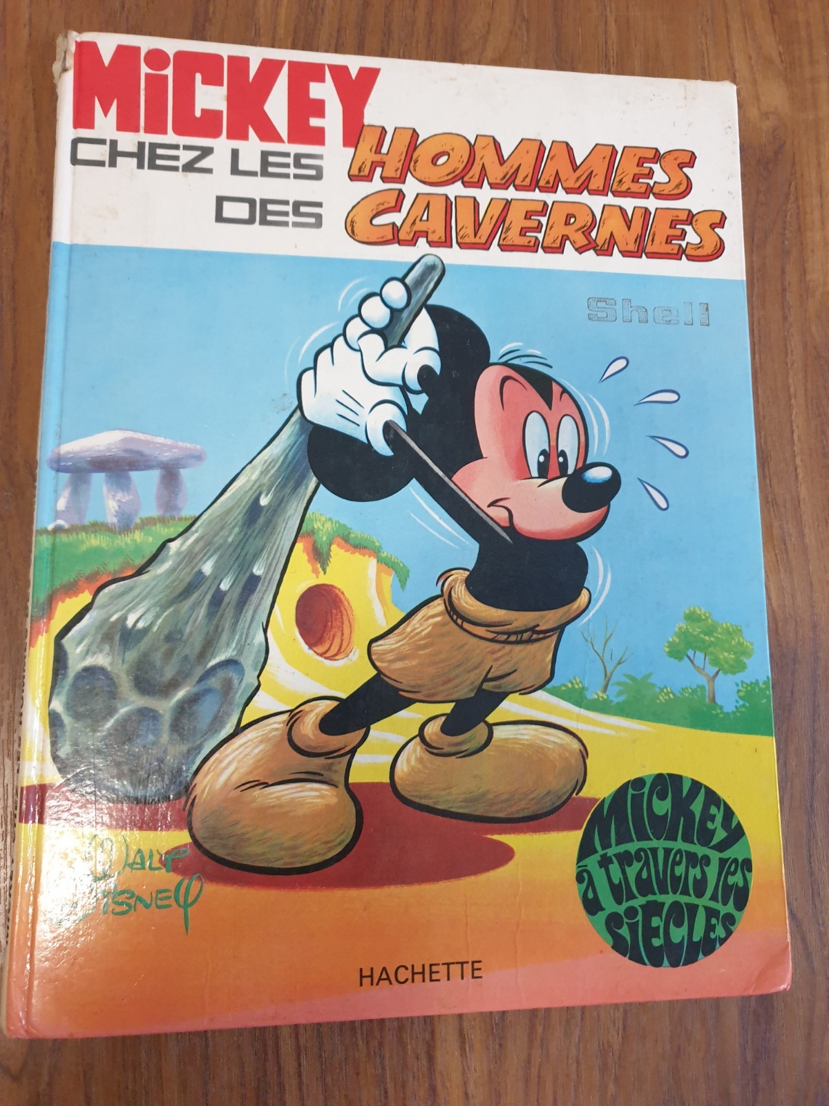 Bd / E0 1970 MICKEY CHEZ LES HOMMES DES CAVERNES WALT DISNEY HACHETTE