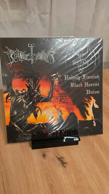 Black beast / blood hammer - unholy finnish black horror union Split LP