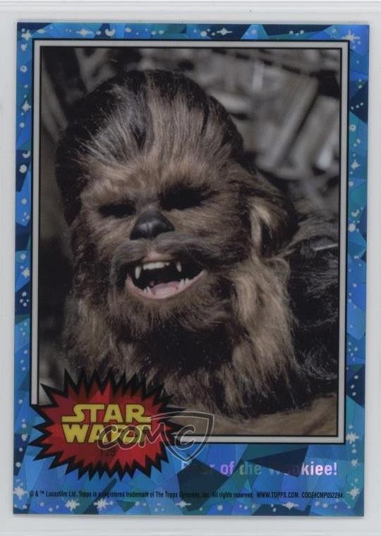 2022 Topps Chrome Sapphire Star Wars Ruggito del Wookiee! #128 1tg4