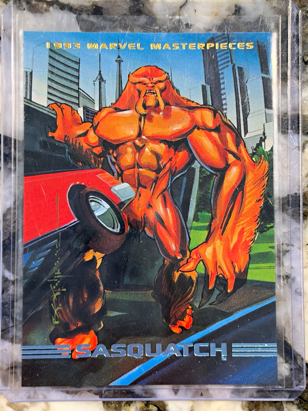 SkyBox 1993 Marvel Masterpieces Sasquatch #66 Base Set Non-Sport Card