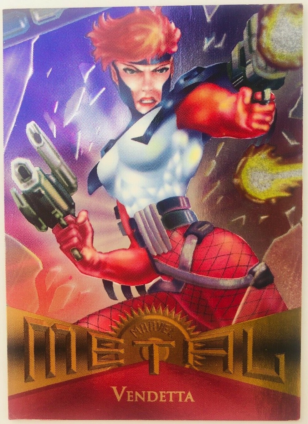 Fleer Marvel Metal MCU #54 Vendetta 1995