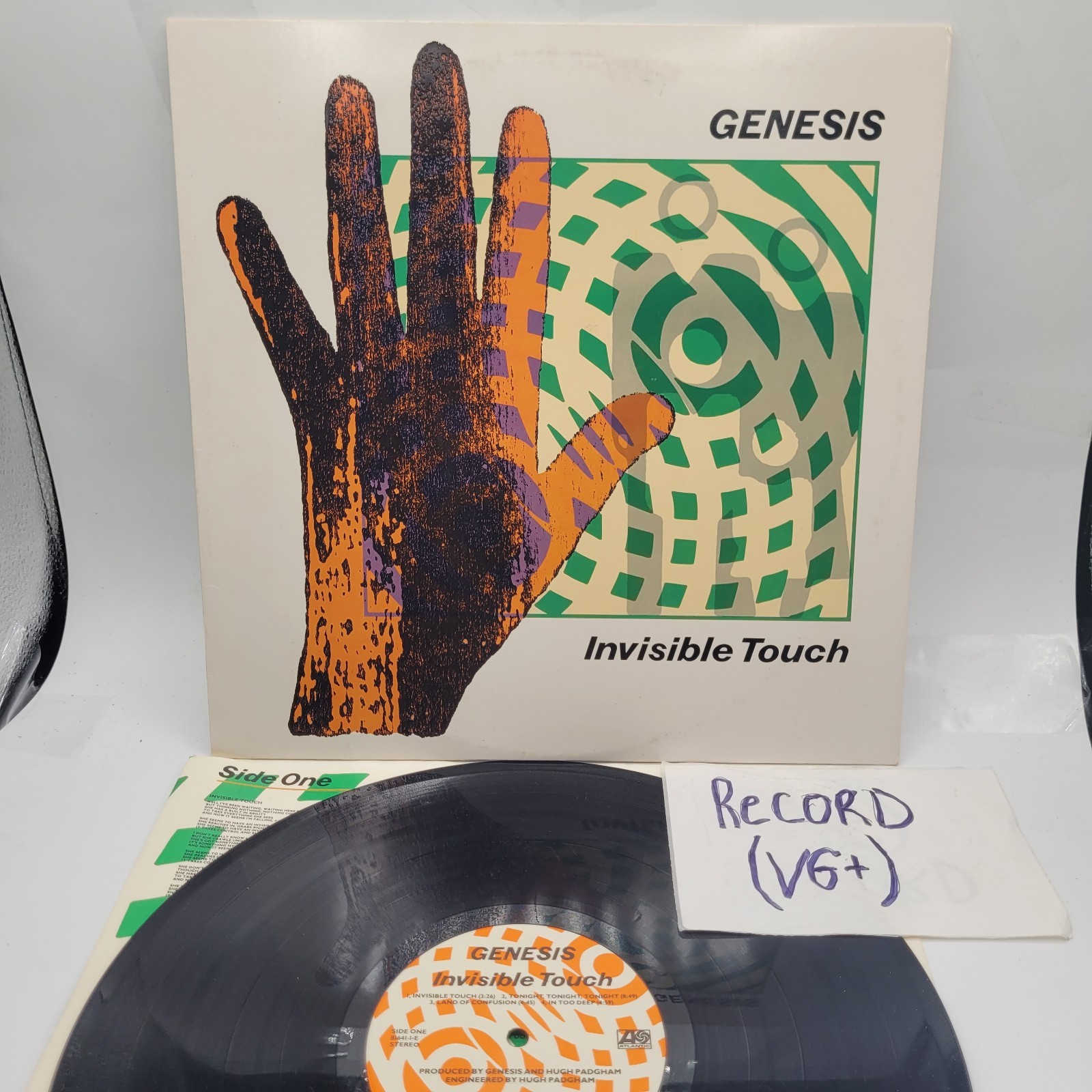 Genesis Invisible Touch Vinyl LP 12" Pop Rock 1986 Play Tested VG++ to EX