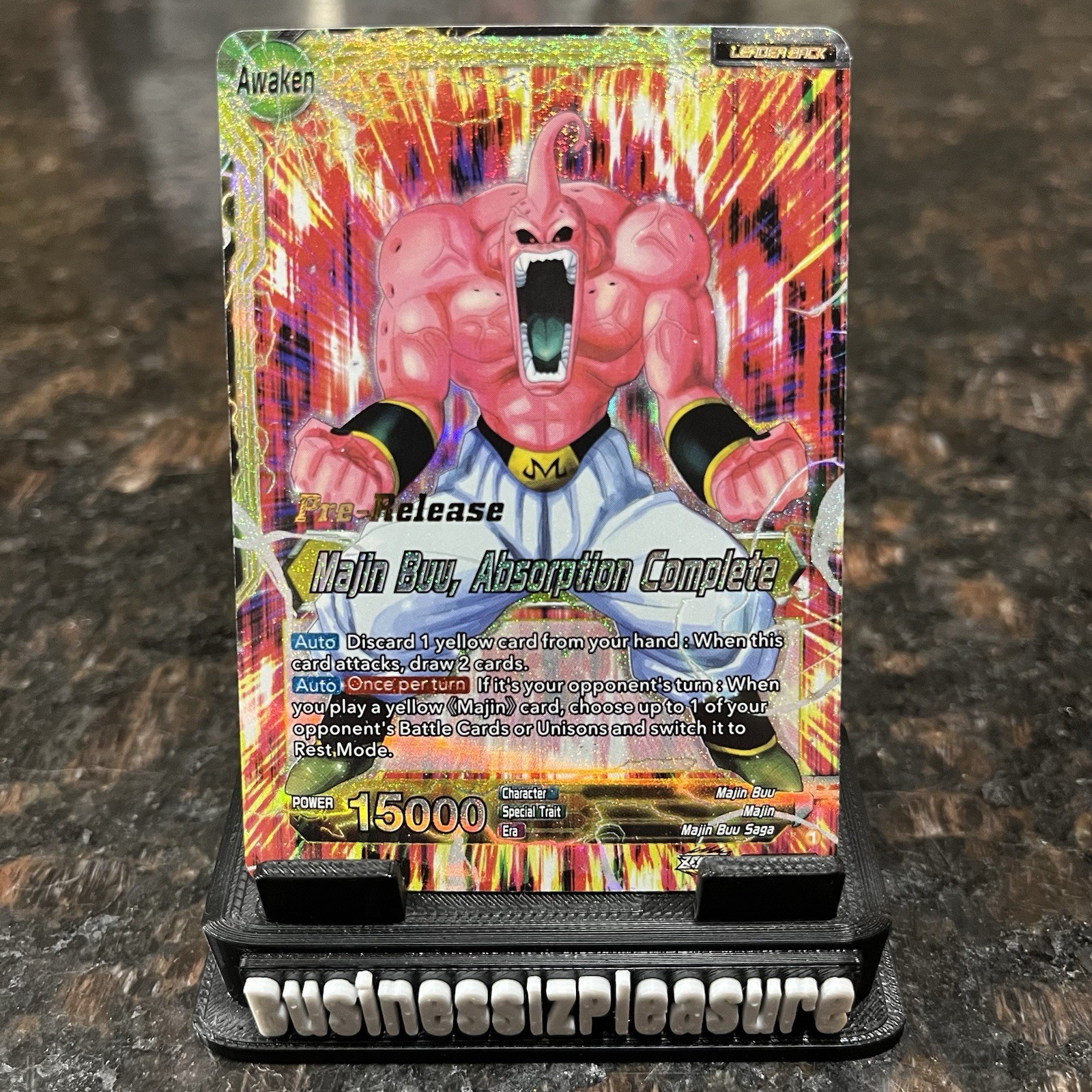 Majin Bu Assorbimento Completo Prerelease Foil Dragon Ball Super Gioco di Carte | NM