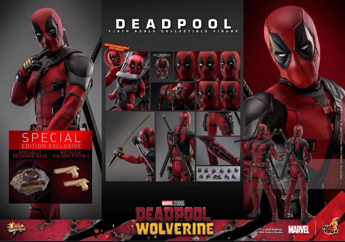 Hot Toys MMS746B Deadpool 1/6 di Deadpool & Wolverine Special Ver in magazzino