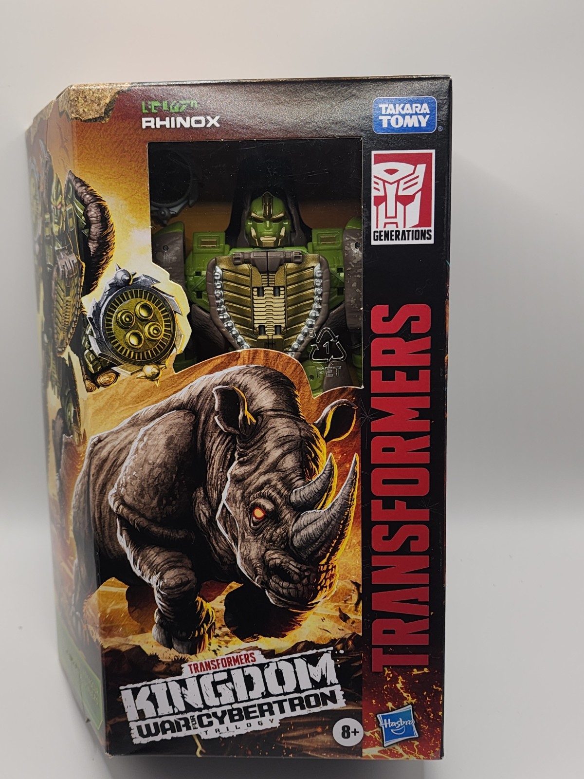 Transformers Kingdom War for Cybertron Voyager Class Rhinox Figura Nuovo Hasbro 