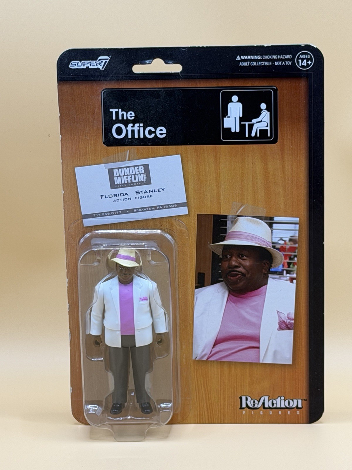 The Office Florida Stanley Super7 Reaction 3.75” Action Figure 2023 NEW