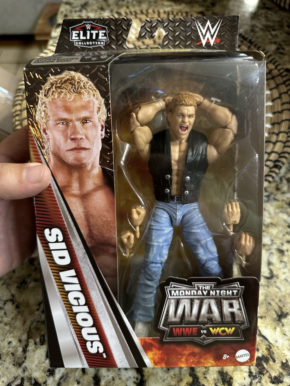 WWE Sid Vicious Monday Night Wars Elite Series 10 Figure Mattel X-Pac BAF wave